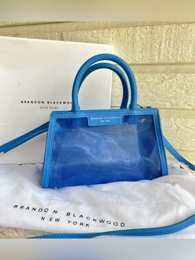 BRANDON BLACKWOOD Blue Arlen Satchel Crossbody Mini Bag Kendrick